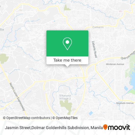 Jasmin Street,Dolmar Goldenhills Subdivision map