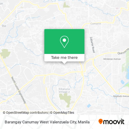 Barangay Canumay West Valenzuela City map