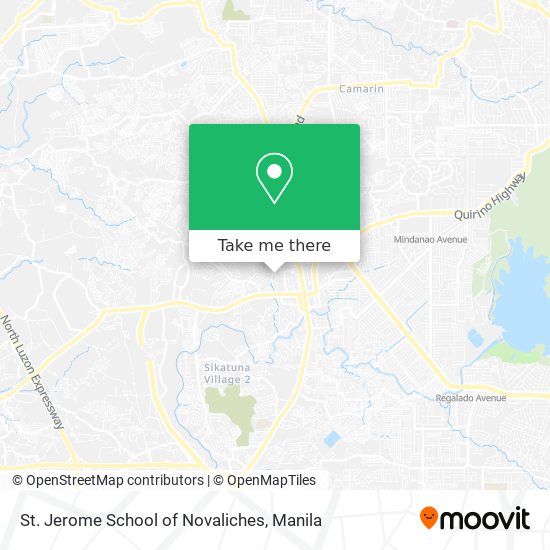 St. Jerome School of Novaliches map