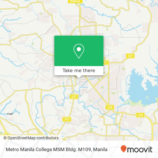 Metro Manila College MSM Bldg. M109 map