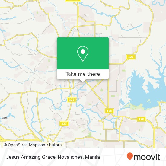 Jesus Amazing Grace, Novaliches map