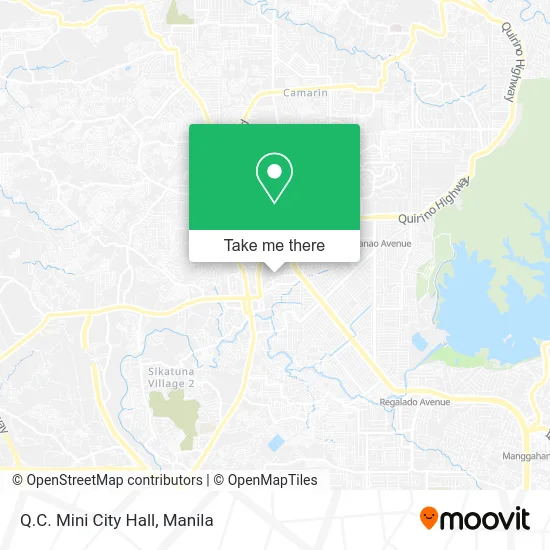 Q.C. Mini City Hall map