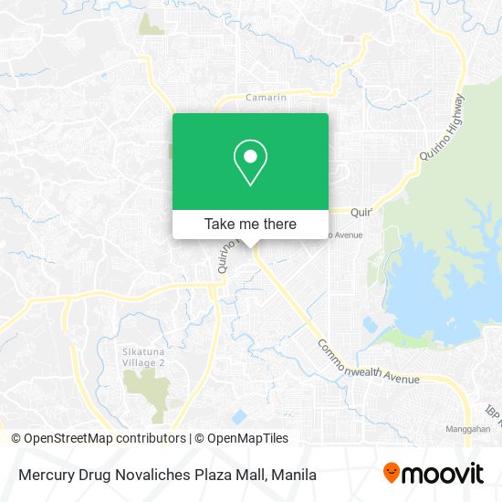 Mercury Drug Novaliches Plaza Mall map