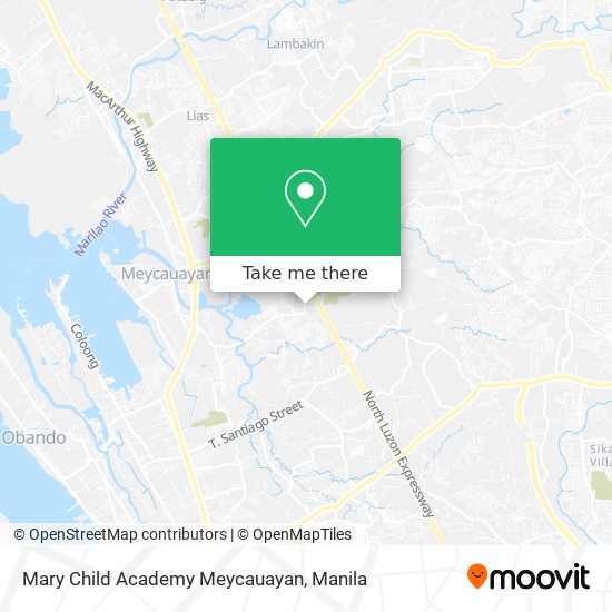 Mary Child Academy Meycauayan map