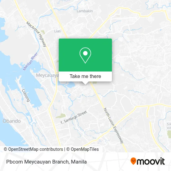 Pbcom Meycauyan Branch map