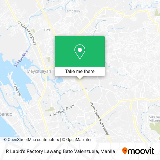 R Lapid's Factory Lawang Bato Valenzuela map