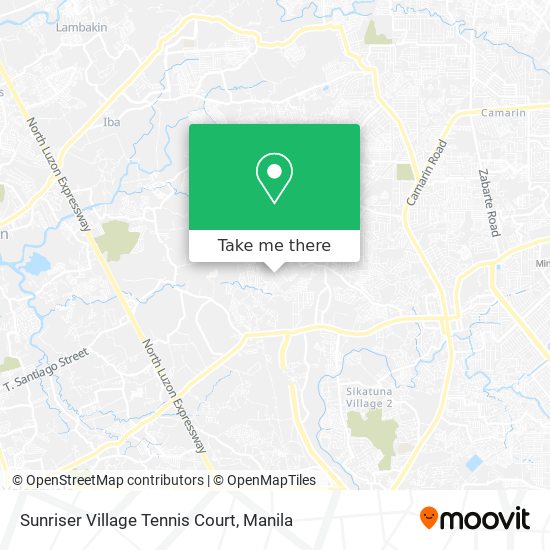 Sunriser Village Tennis Court map