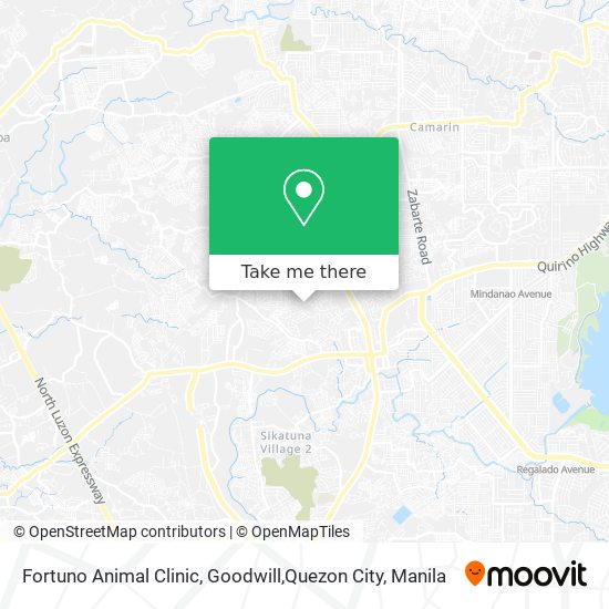 Fortuno Animal Clinic, Goodwill,Quezon City map