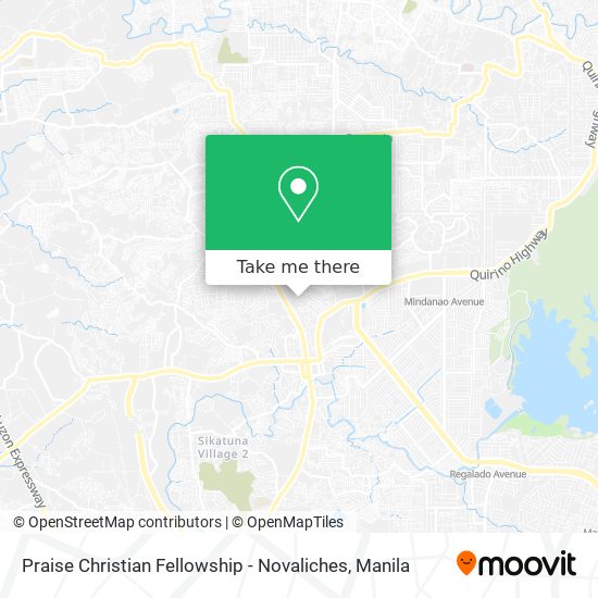 Praise Christian Fellowship - Novaliches map