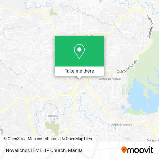 Novaliches IEMELIF Church map
