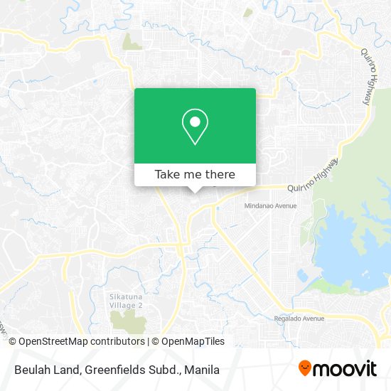 Beulah Land, Greenfields Subd. map