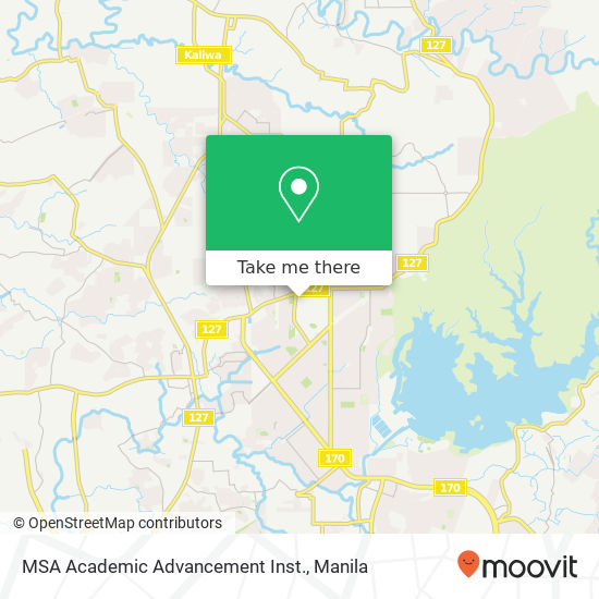 MSA Academic Advancement Inst. map
