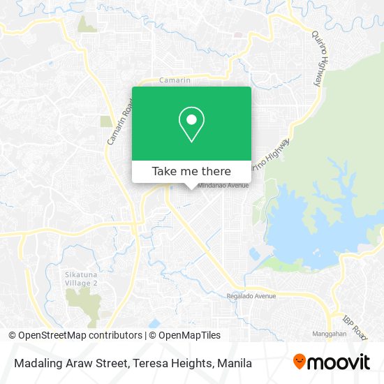 Madaling Araw Street, Teresa Heights map