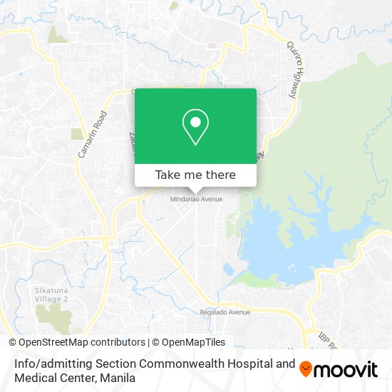 Info / admitting Section Commonwealth Hospital and Medical Center map
