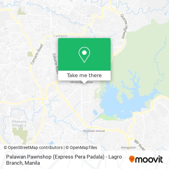 Palawan Pawnshop (Express Pera Padala) - Lagro Branch map