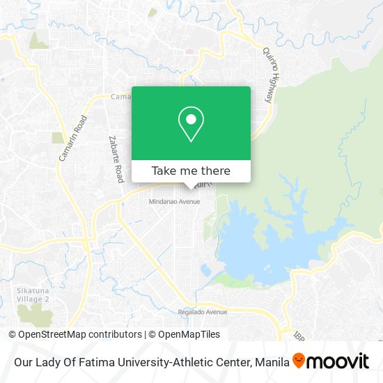 Our Lady Of Fatima University-Athletic Center map