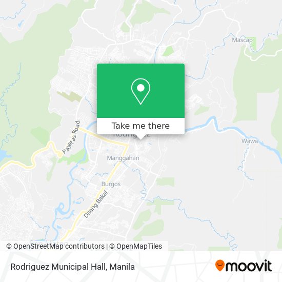 Rodriguez Municipal Hall map