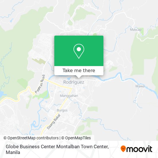 Globe Business Center Montalban Town Center map