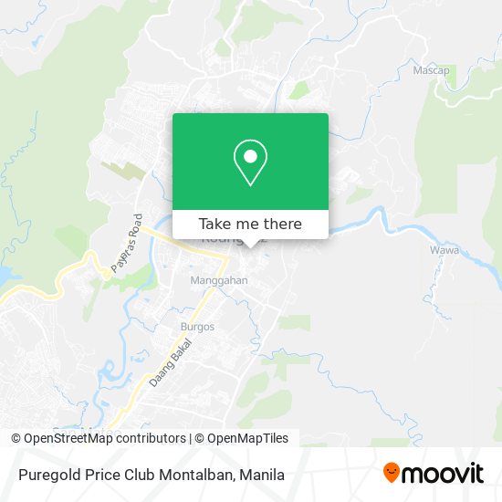 Puregold Price Club Montalban map