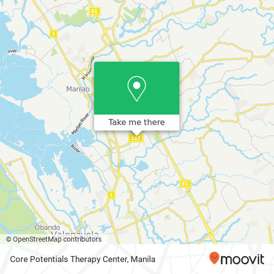 Core Potentials Therapy Center map