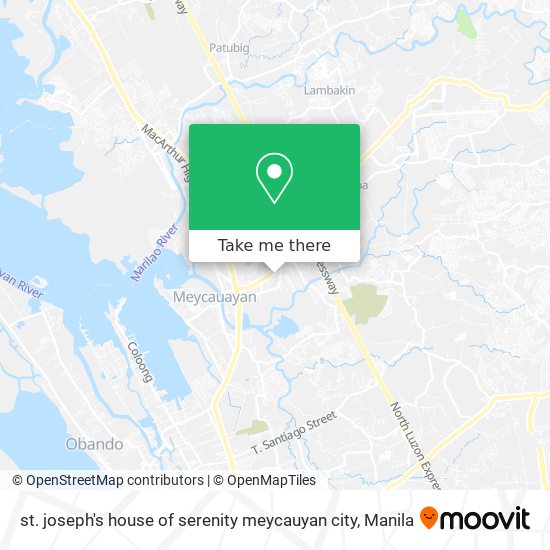 st. joseph's house of serenity meycauyan city map
