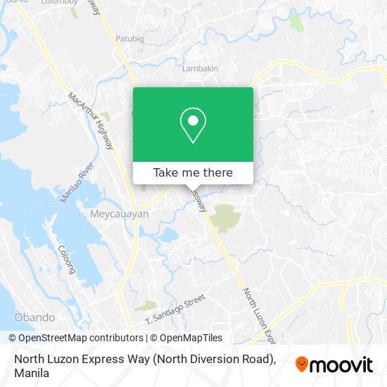 North Luzon Express Way (North Diversion Road) map