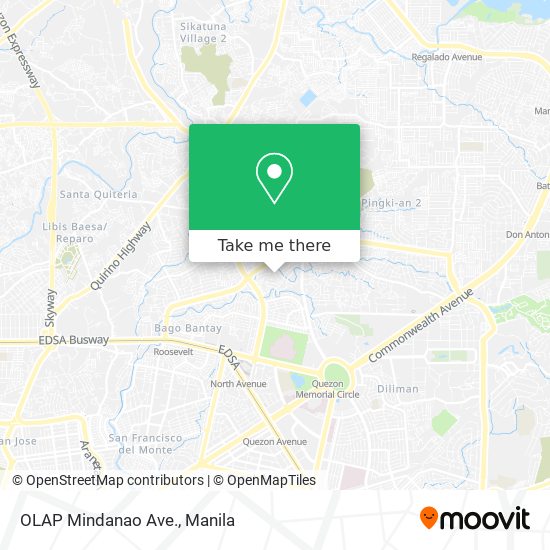 OLAP Mindanao Ave. map