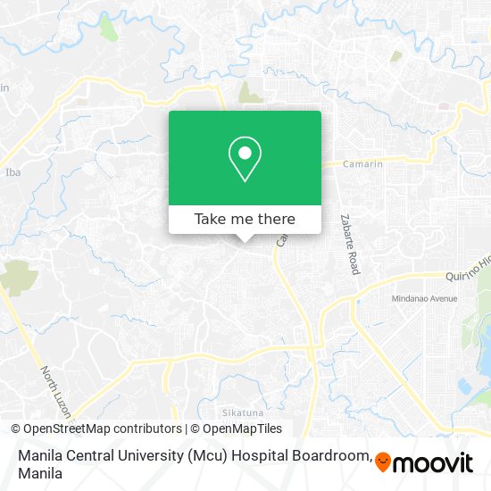 Manila Central University (Mcu) Hospital Boardroom map