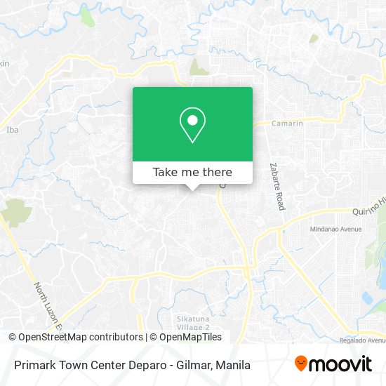 Primark Town Center Deparo - Gilmar map