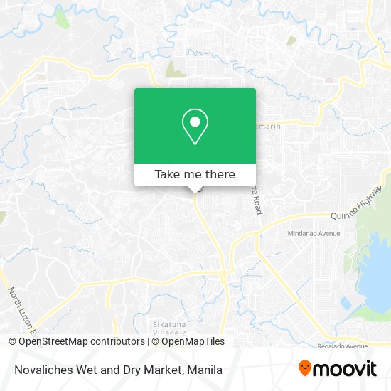 Novaliches Wet and Dry Market map