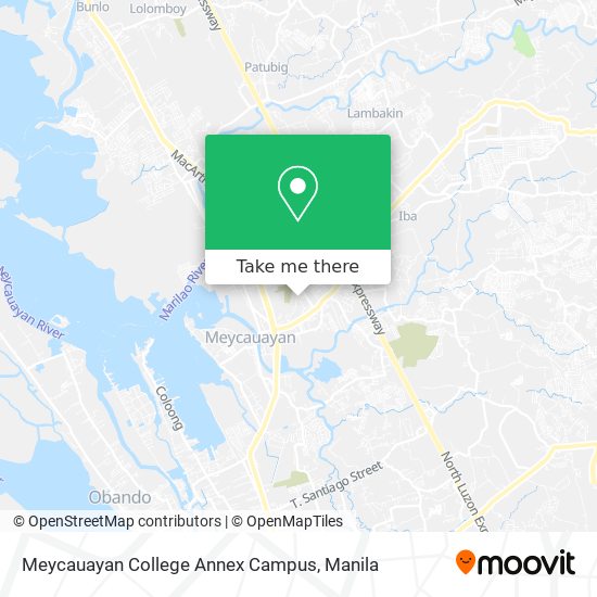 Meycauayan College Annex Campus map