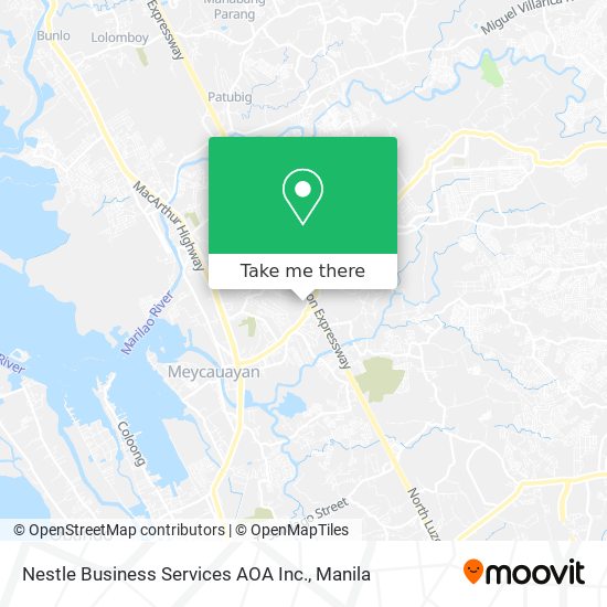 Nestle Business Services AOA Inc. map