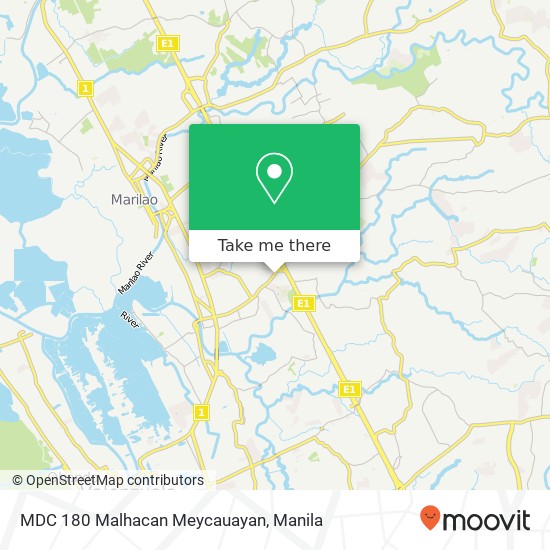 MDC 180 Malhacan Meycauayan map