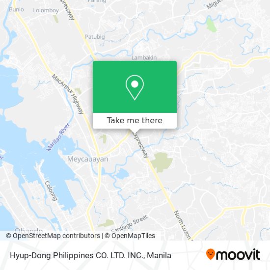 Hyup-Dong Philippines CO. LTD. INC. map