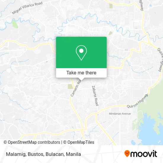 Malamig, Bustos, Bulacan map