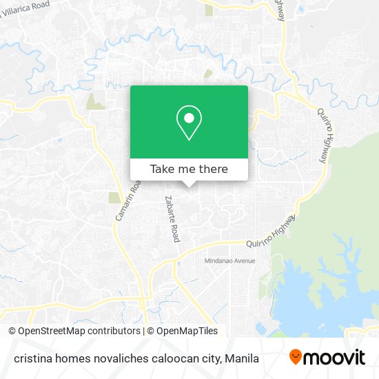 cristina homes novaliches caloocan city map