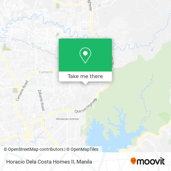 Horacio Dela Costa Homes II map