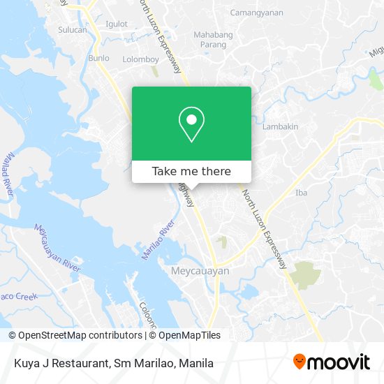 Kuya J Restaurant, Sm Marilao map