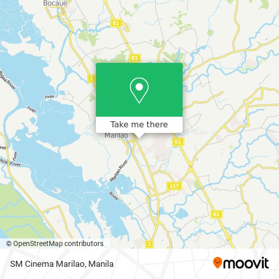 SM Cinema Marilao map