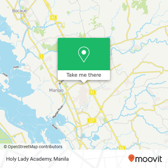 Holy Lady Academy map