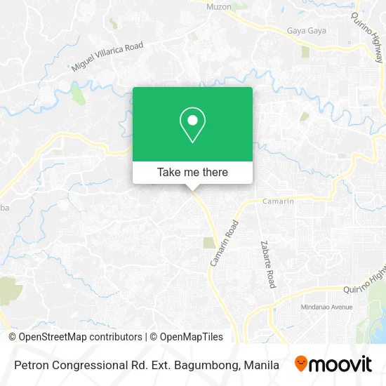 Petron Congressional Rd. Ext. Bagumbong map