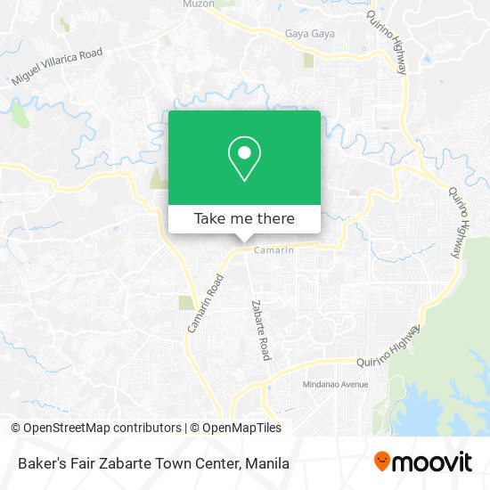 Baker's Fair Zabarte Town Center map