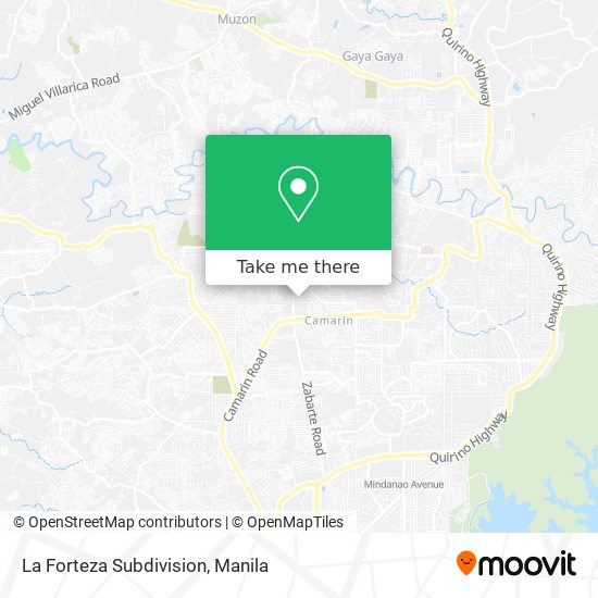 La Forteza Subdivision map