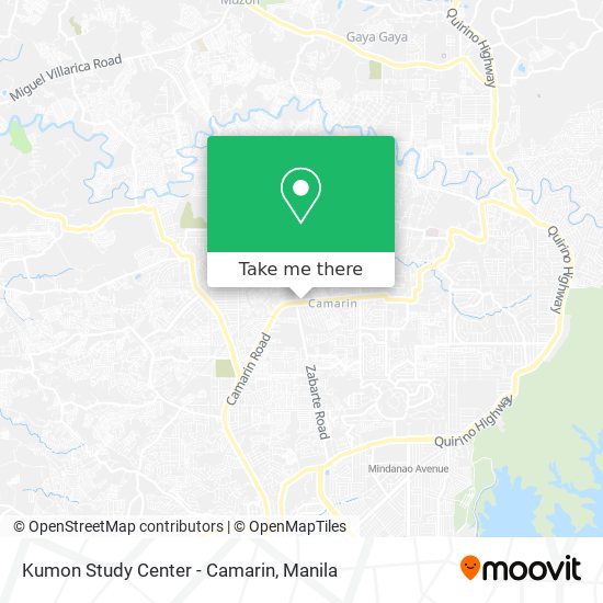 Kumon Study Center - Camarin map