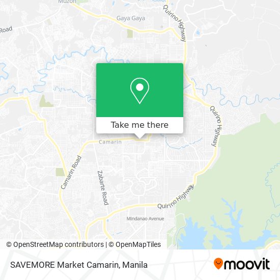 SAVEMORE Market Camarin map