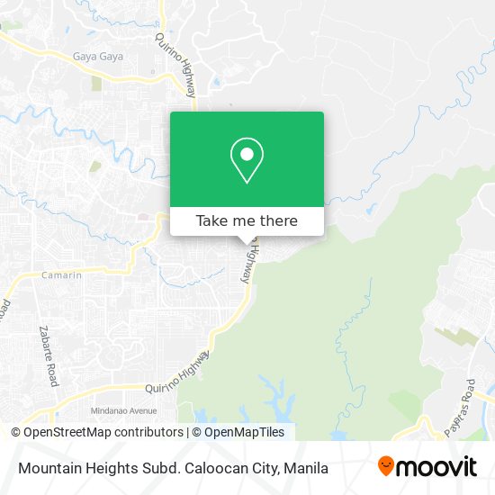 Mountain Heights Subd. Caloocan City map