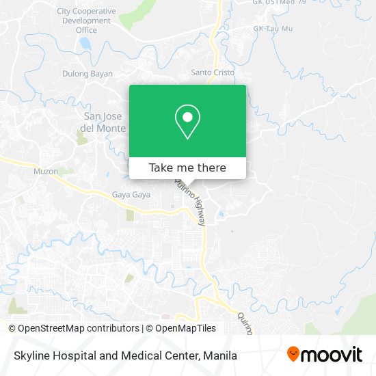 Skyline Hospital and Medical Center map