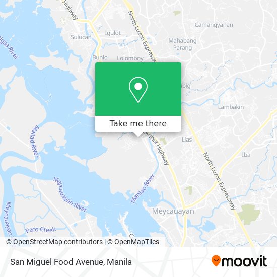 San Miguel Food Avenue map