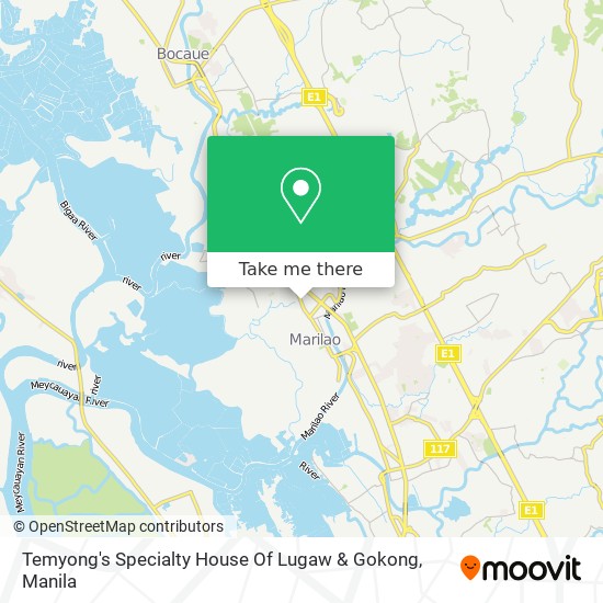 Temyong's Specialty House Of Lugaw & Gokong map