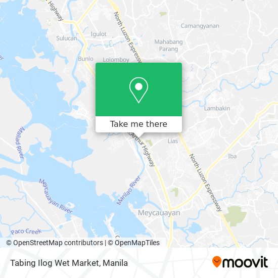 Tabing Ilog Wet Market map